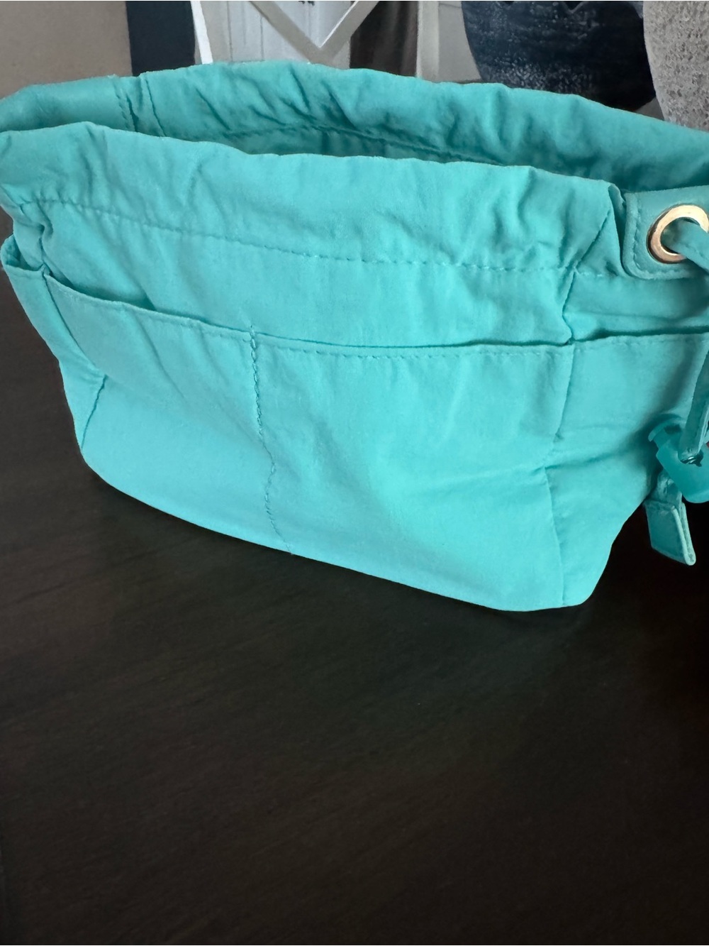 Turquoise Women's Drawstring Tote Bag